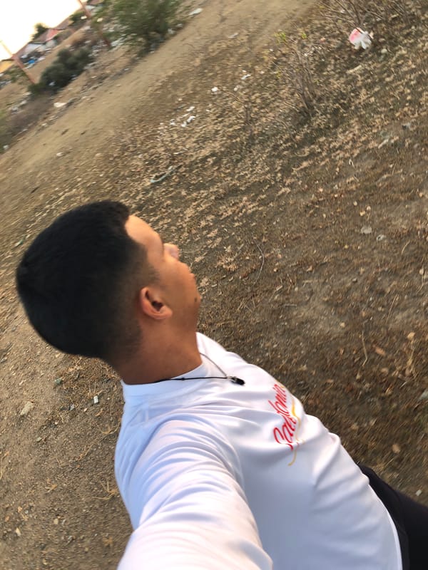 Evening walk captured during sunset in Altagracia, Venezuela