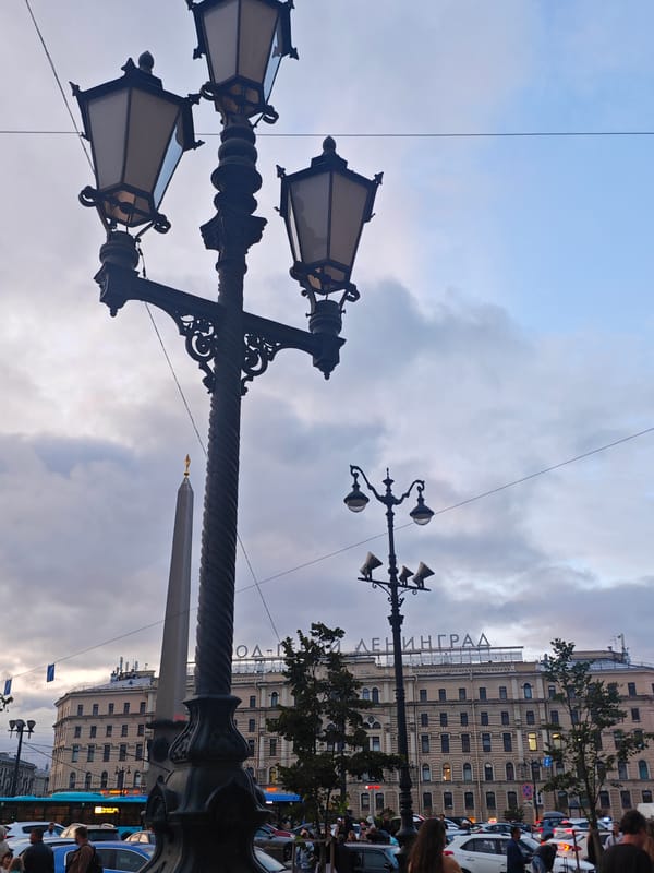 Street details and architecture along Nevsky Prospekt, Saint Petersburg