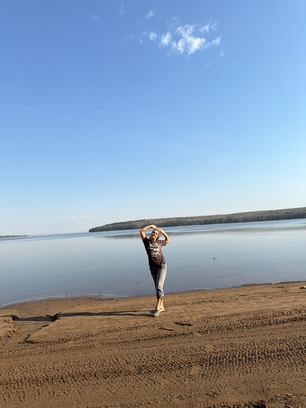 Early morning beach gathering captured in Chaikovsky, Russia