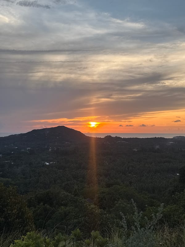 Sunset scooter rides and terrace gathering in Baan Nai Suan