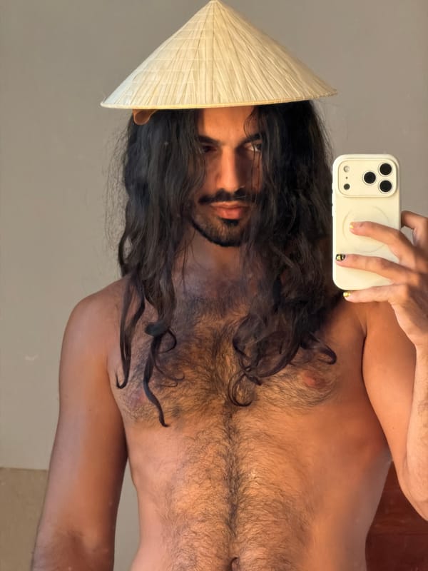 Selfies and a stray insect shot from a Bali afternoon