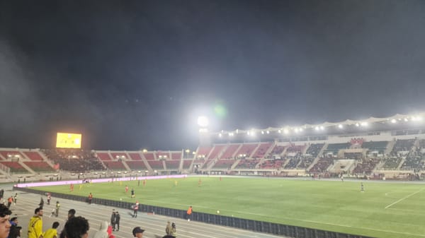 Football match ends 4-0 at illuminated Fez stadium