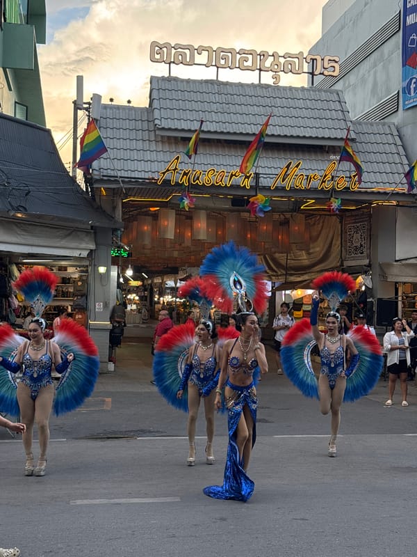 Pride parade with costumed performers celebrated in Chiang Mai