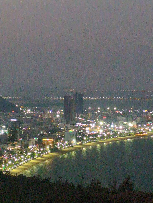 Aerial views capture Quy Nhon cityscape at sunset