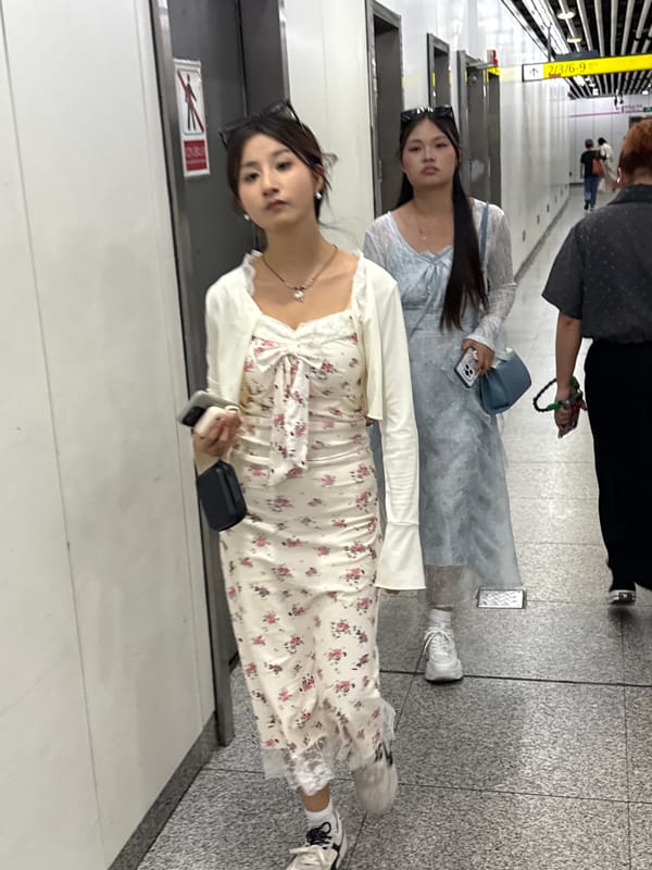 Morning commuters photographed at Yuzhong District subway station
