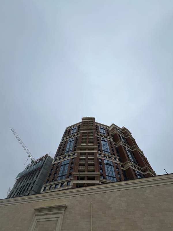 Evening urban walk captured from multiple angles