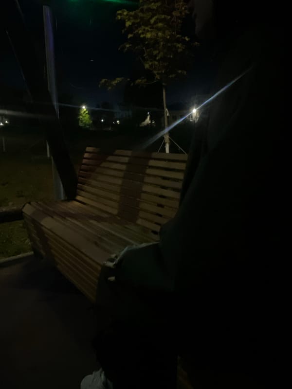 Evening activities documented in Красные Баки park spaces