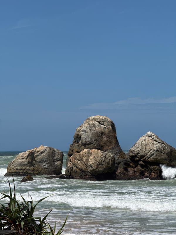 Quiet morning along Sri Lanka's southern coastline