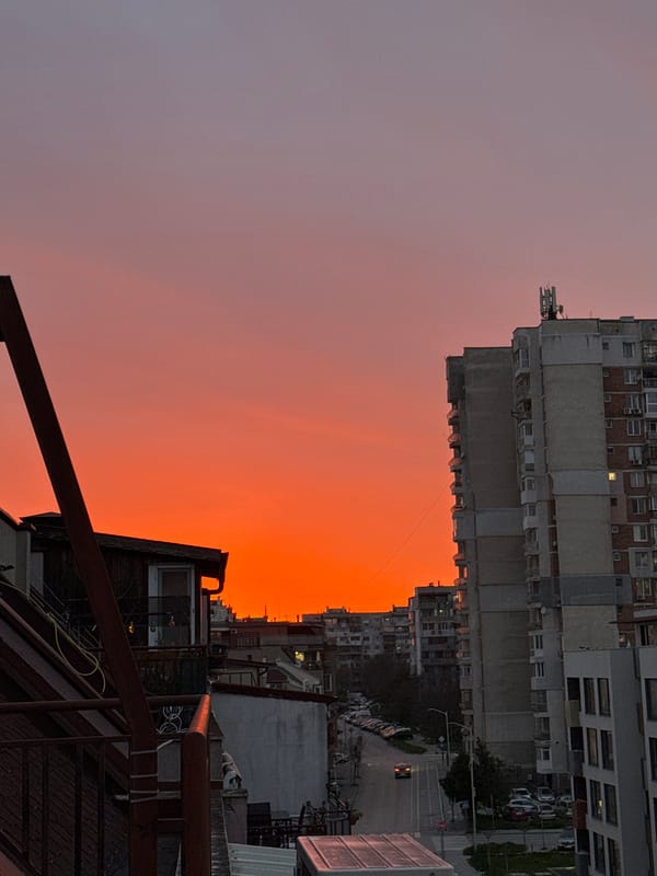 Sunset sequence captured across Varna cityscape and nightlife venues