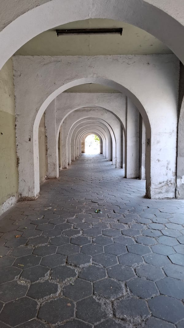 Architecture, streets, and midday light in Plovdiv