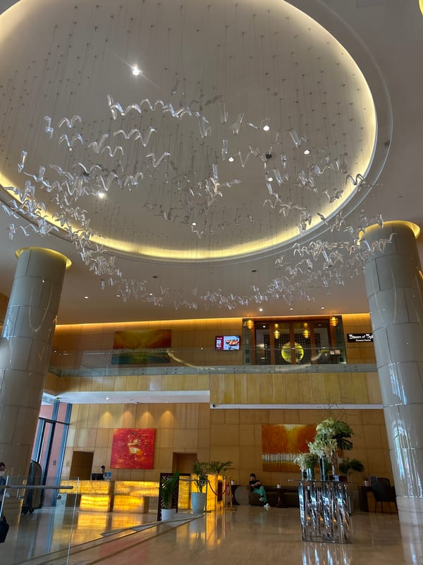 Interior spaces documented at Nha Trang building Monday morning