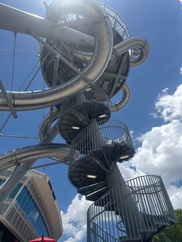 Visitors document Aventura-Miami attractions and art installations Thursday afternoon