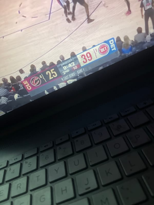 Basketball fan watches Pistons-Cavaliers game in Dar es Salaam