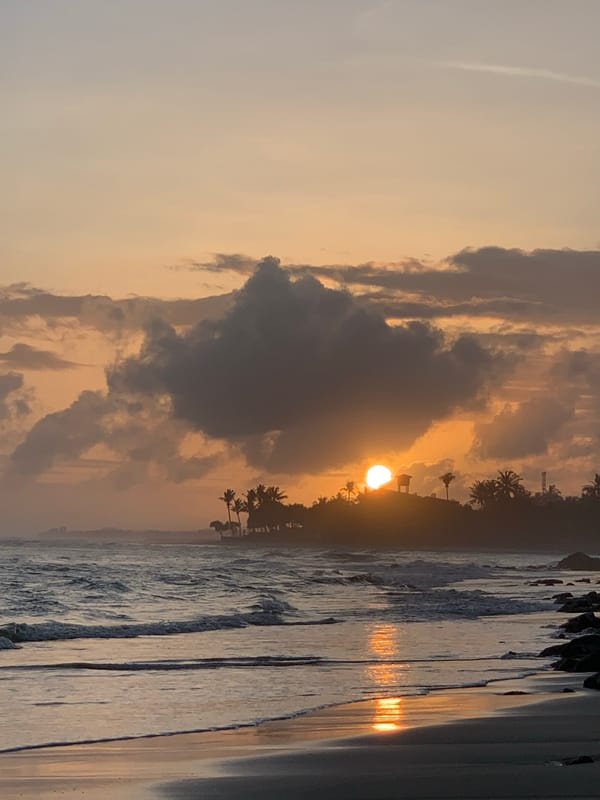 Sunset beach scenes captured across Kathaluwa, Sri Lanka coastline