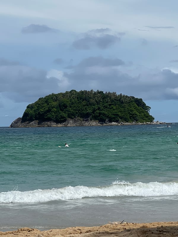 Laid-back day at a tropical surf beach