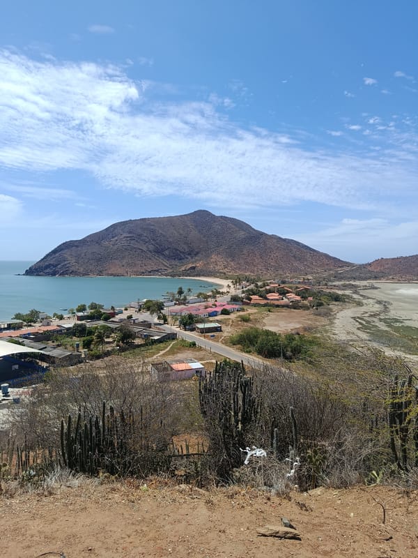 Witness documents panoramic views of Juan Griego coastal landscape