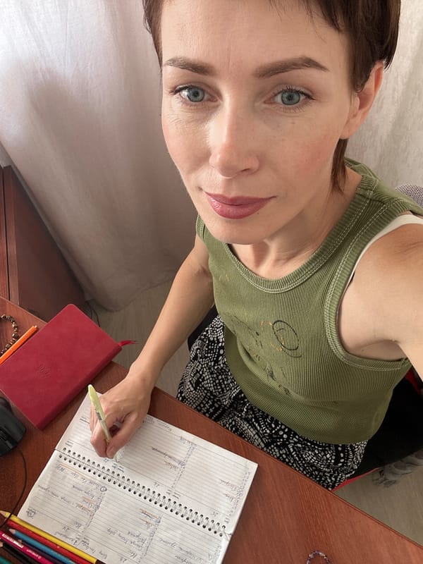 Home office desk scene in Kemerovo, Russia