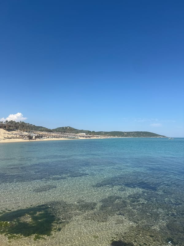 Beach day documented at Nea Peramos, Greece coastline