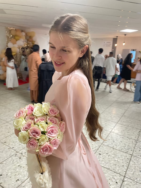 Graduation ceremony and celebrations in Nidda, Germany