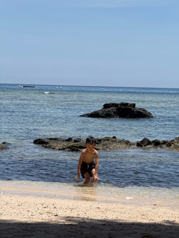 Relaxed beach outing on the shores of Lý Sơn Island