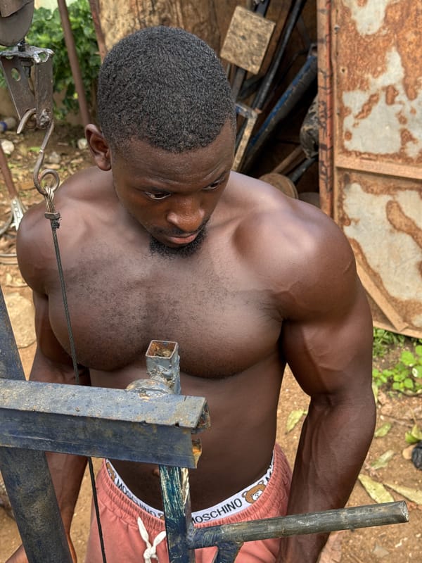 Outdoor gym session in Akwanga, Nigeria