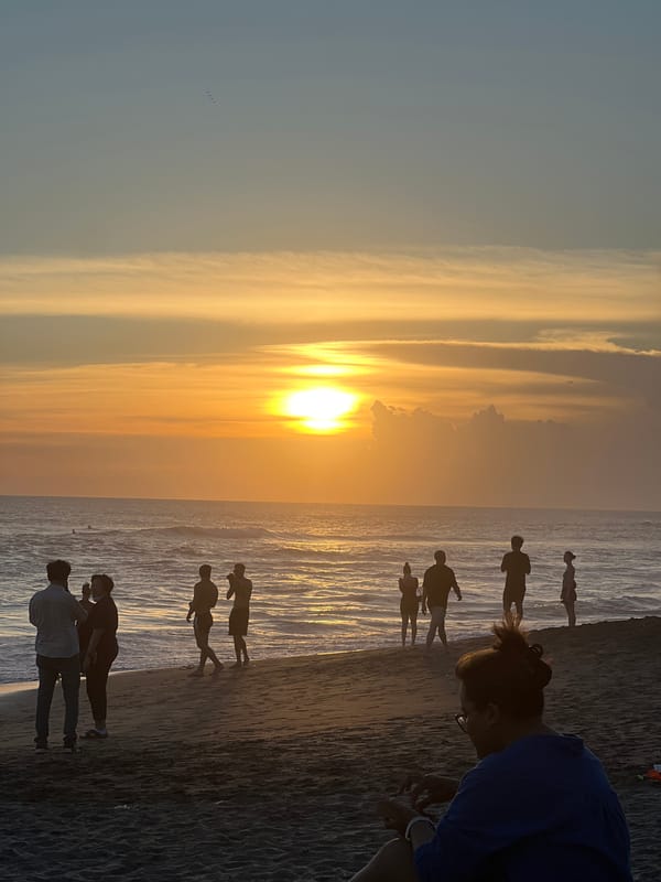 Tourist scenes captured across North Kuta beaches and streets