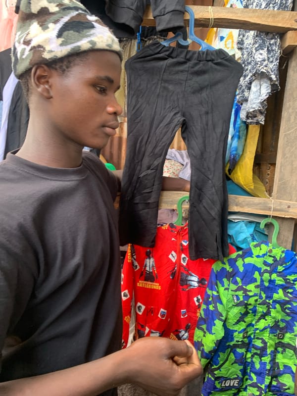 Daily street market life documented in Jos, Nigeria
