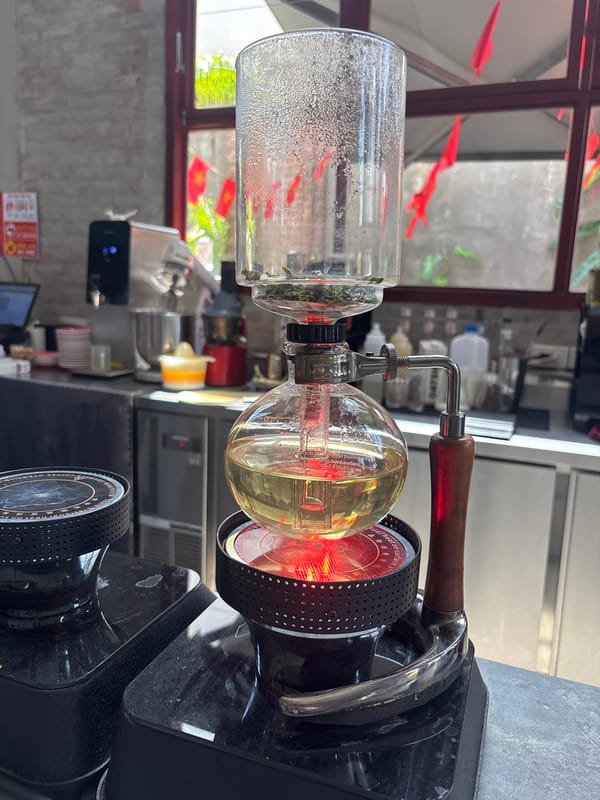 Morning coffee stop at a stylish industrial café in Đà Nẵng