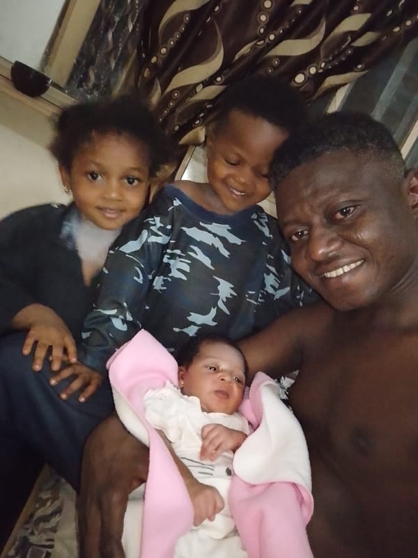 Family portrait captured in Yelwa, Nigeria home