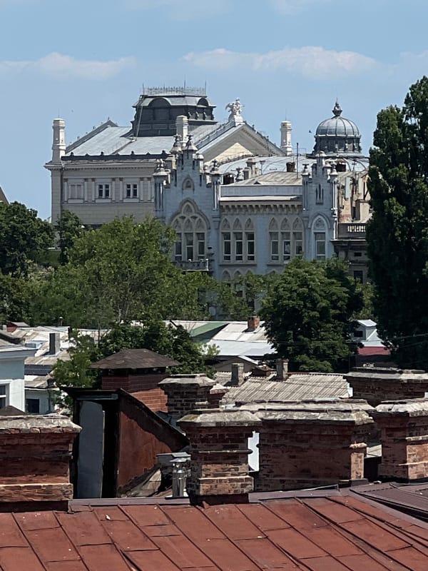 Morning wander through Odesa's architecture, courtyards, and quiet interiors