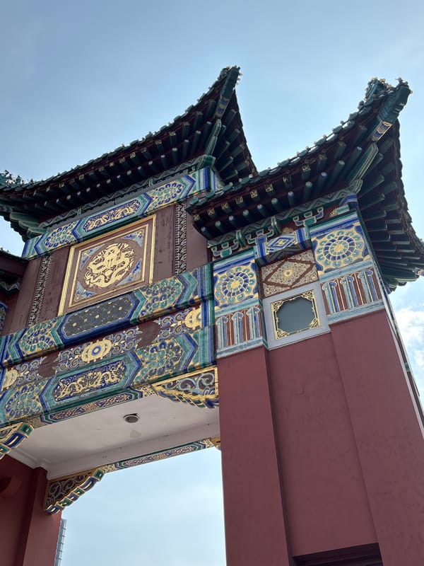Chongqing's Yuzhong District civic landmarks on a June morning