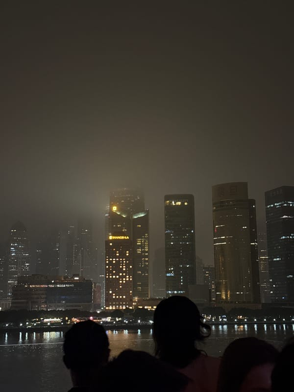 Rooftop night views from the Bund, Shanghai