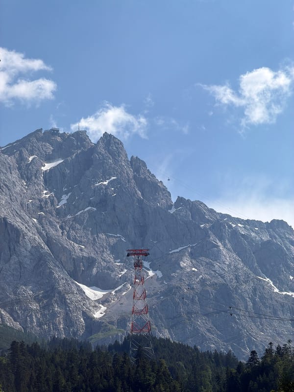 Exploring the Zugspitze cable car and mountain base in Grainau