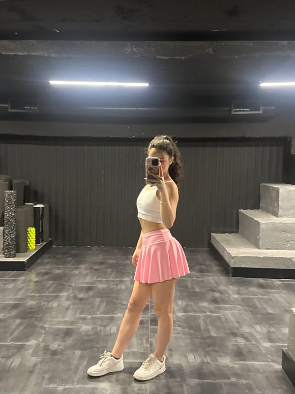 Gym workout session with mirror selfies in Yerevan