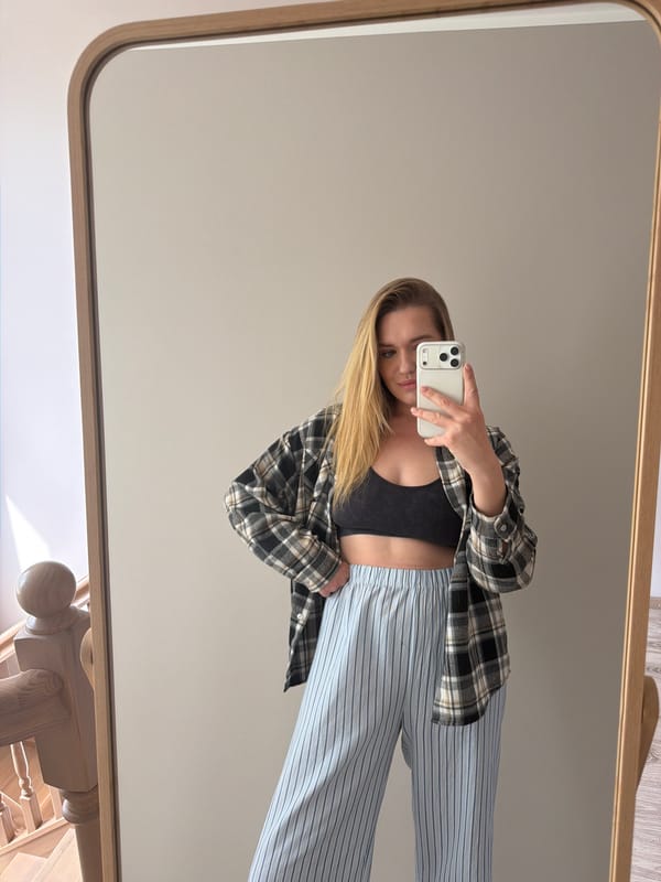 Morning mirror selfie captured in Dreiliņi, Latvia