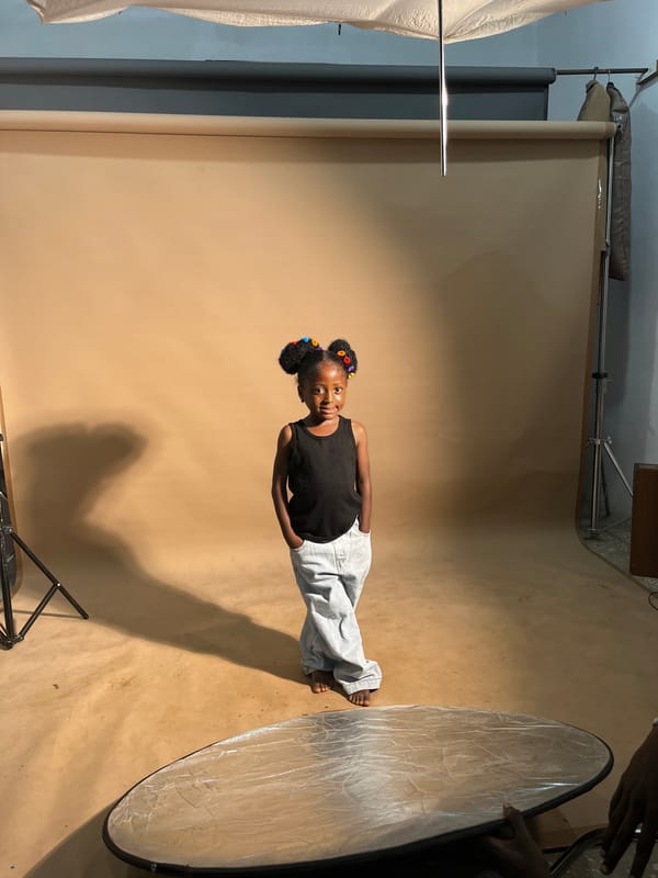 Studio portraits and a fuel stop in Gura Top, Nigeria