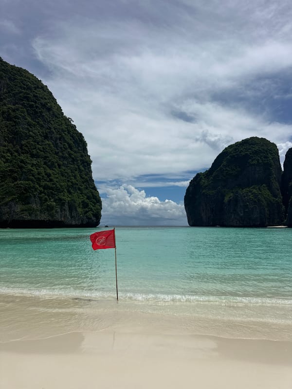 Maya Bay, Ao Nang — karsts, turquoise water, quiet morning beach
