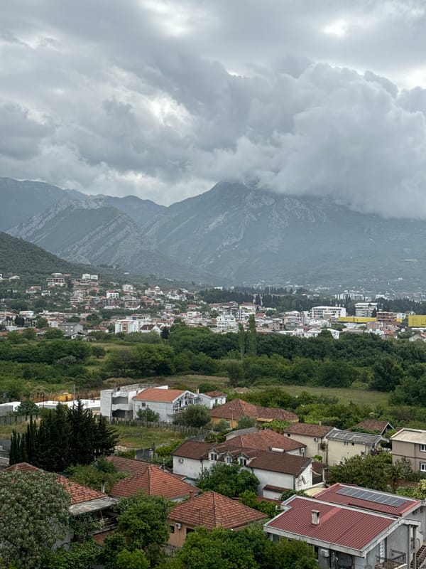 Cloudy weather observed in Bjeliši, Montenegro