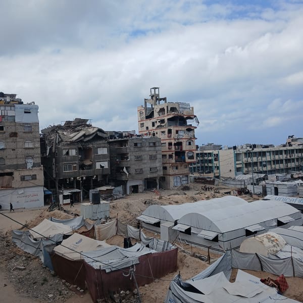 Gaza displacement camps documented amid widespread urban destruction