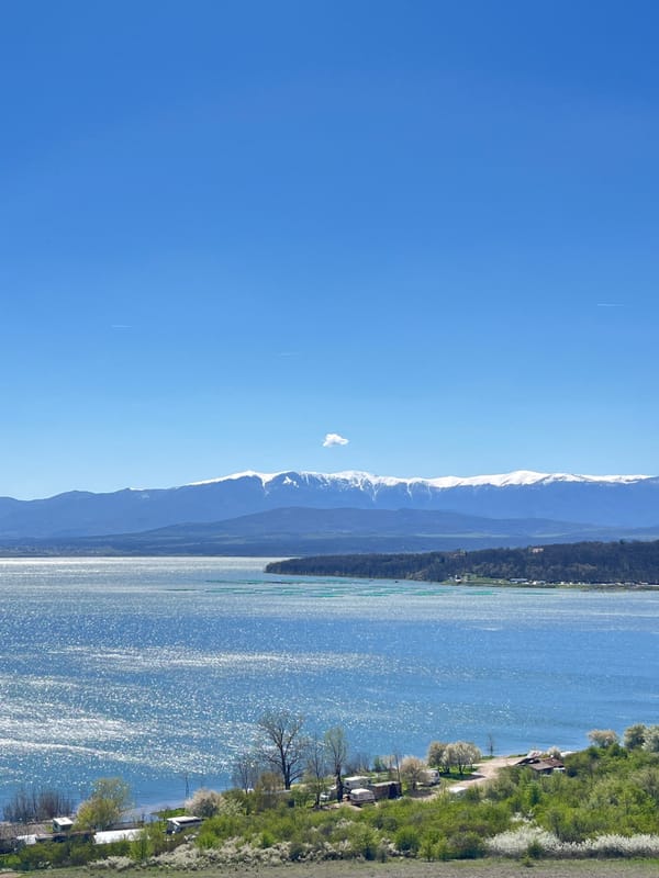 Spring lake views documented near Montana, Bulgaria