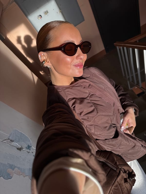 Woman takes selfies in Chaikovsky, Russia