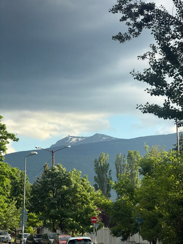 Afternoon scenes captured in Sofia show weather and daily life