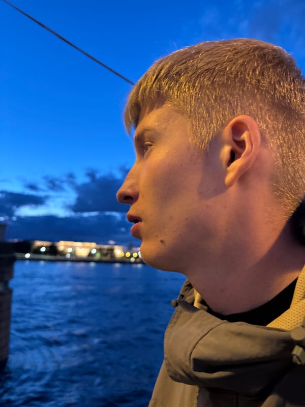 Saint Petersburg at twilight during white nights season
