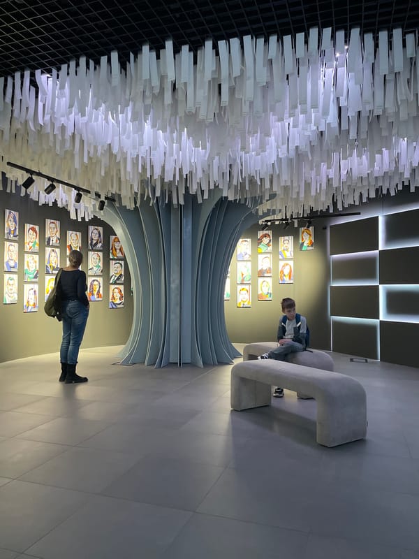 Visitor tours Buran Interactive Museum exhibits in Moscow
