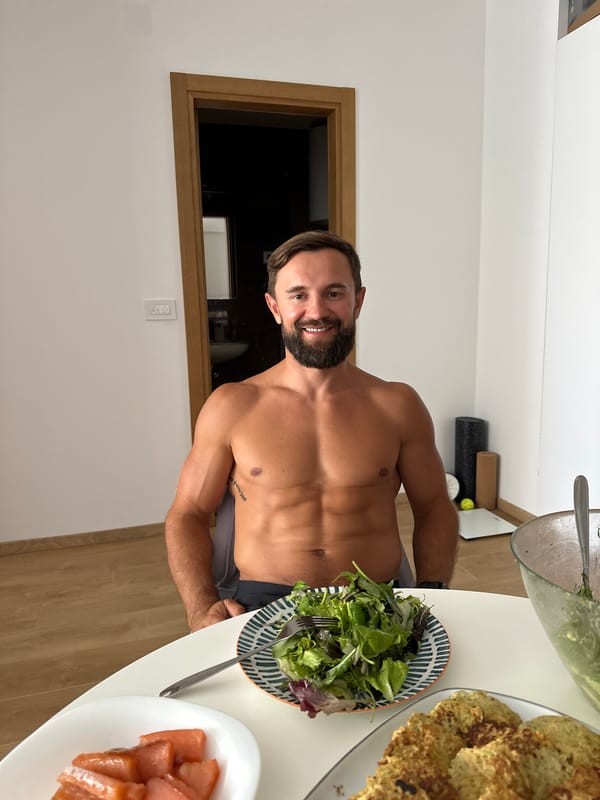 Man prepares healthy meal in Montenegro kitchen