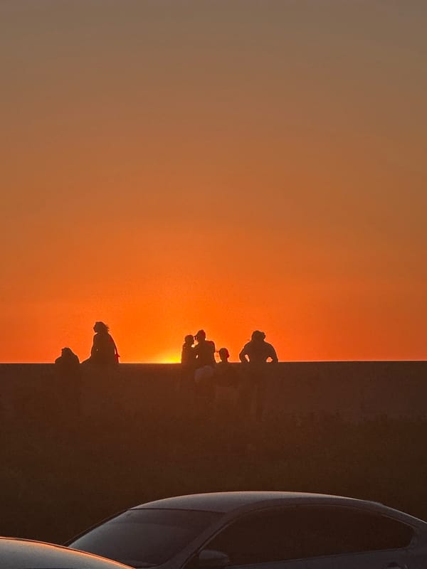 Dawn breaks over Khabarovsk as residents gather for sunrise