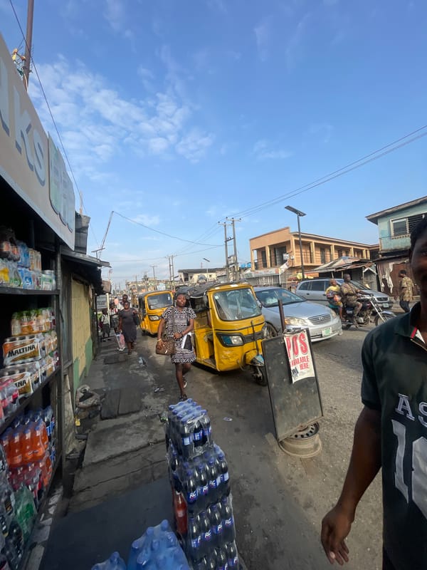 Morning Street Life Documented in Akowonjo, Lagos Nigeria