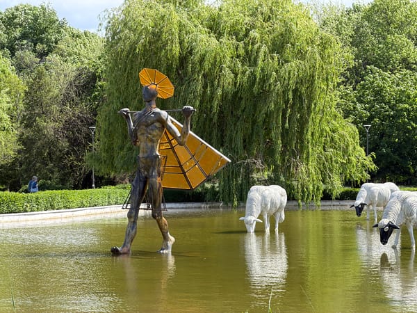 Yoke-bearing statue spotted in Sofia park pond
