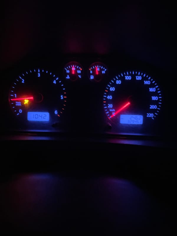 Nighttime driving scene captured in Moscow vehicle dashboard