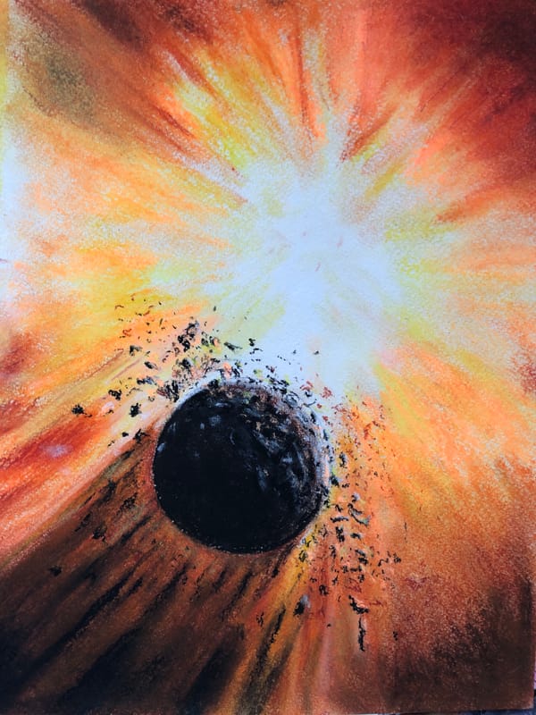 Artist documents paintings and nature in hour-long session